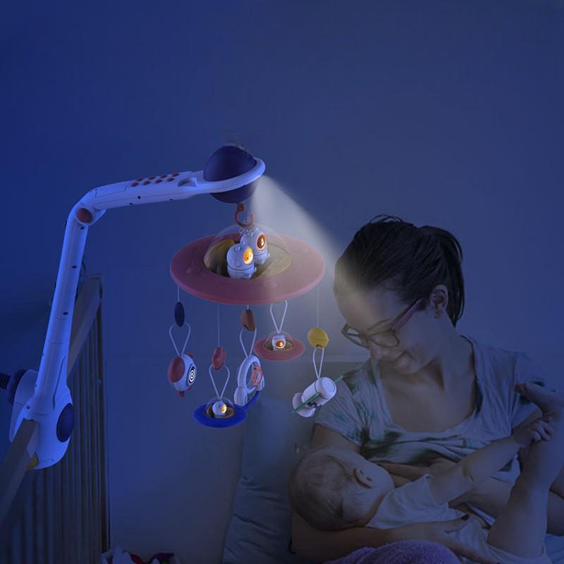 Мобіль на ліжечко 3в1 нічник/проектор та мобіль з пультом управління Синій - фото 5 Мобіль на ліжечко 3в1 нічник/проектор та мобіль з пультом управління Синій - фото 5