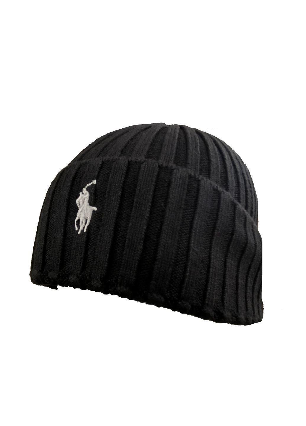 Шапка мужская Polo Ralph Lauren Hats Baret Black (RL-1779)