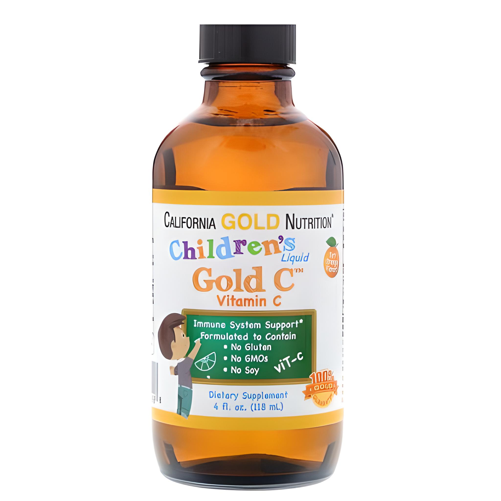 Жидкий витамин С для детей Children's Liquid Gold Vitamin C USP Grade 118 мл Orange