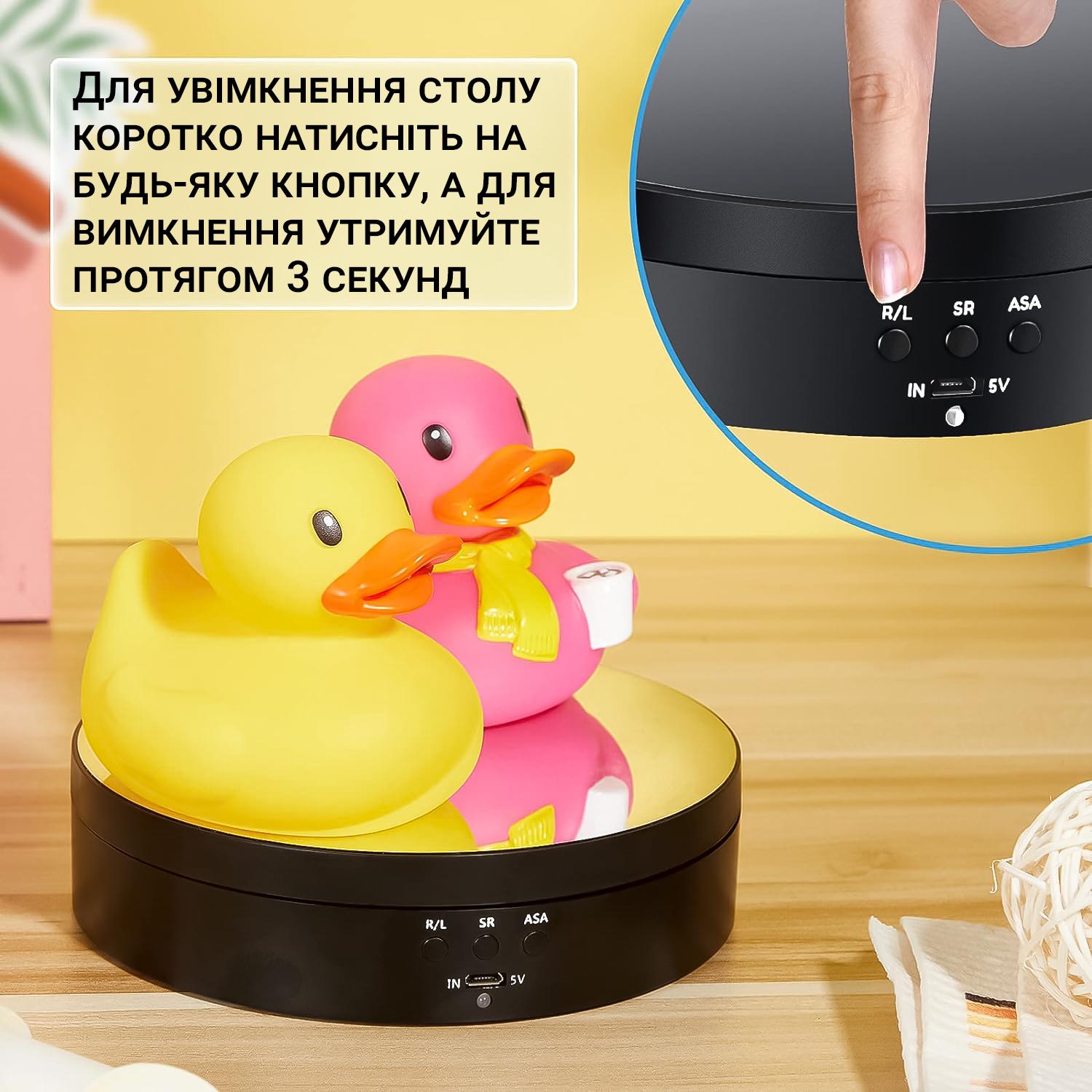 Столик поворотный для фото Andoer TT-19 для 3D и предметной съемки 360° с зеркальной накладкой 19 см Черный - фото 13 Столик поворотный для фото Andoer TT-19 для 3D и предметной съемки 360° с зеркальной накладкой 19 см Черный - фото 13