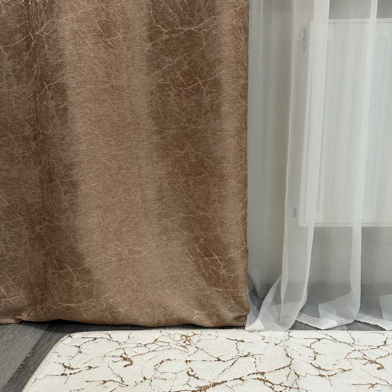 Штори Лорен жаккардові 1,5х2,7 м 2 шт. Пудровий - фото 3 Штори Лорен жаккардові 1,5х2,7 м 2 шт. Пудровий - фото 3