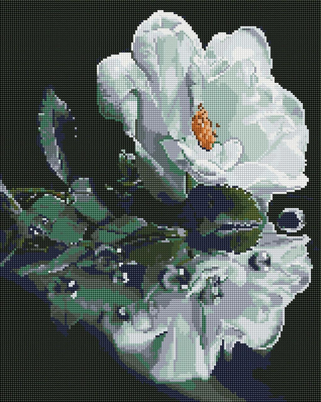 Алмазная мозаика ColorArt Белая роза SP123 40х50 см Алмазная мозаика ColorArt Белая роза SP123 40х50 см