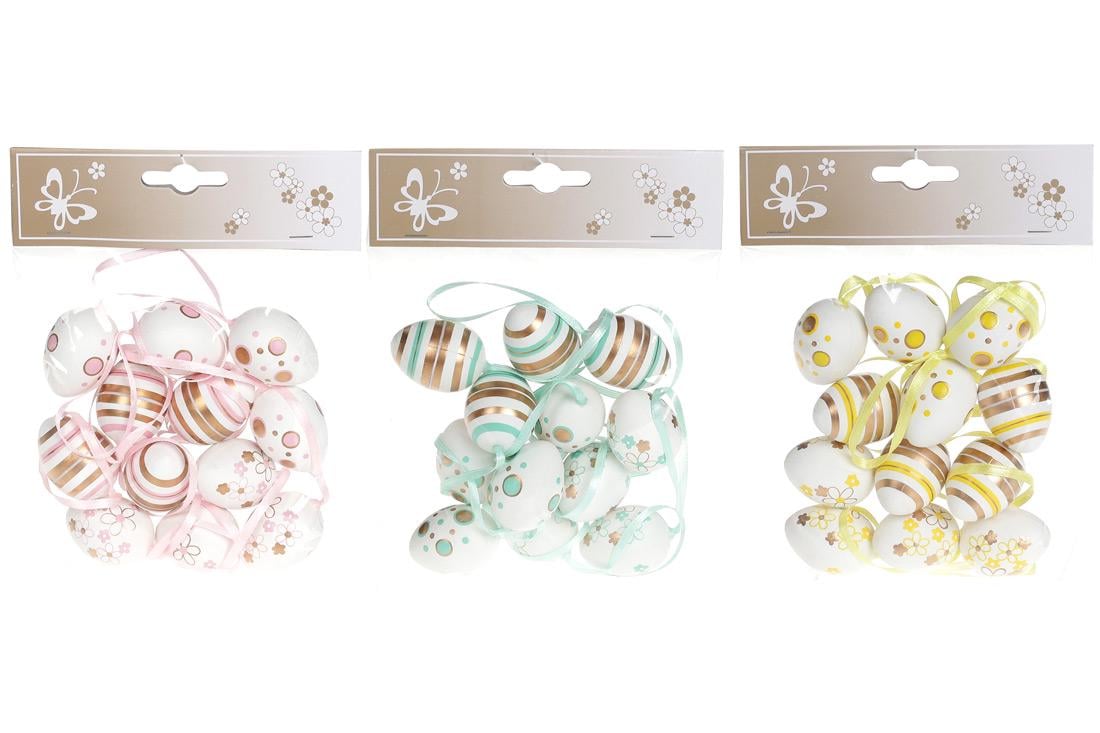 Декорация пасхальная на подвесе BonaDi Яйцо 3х12 шт. (781-987)