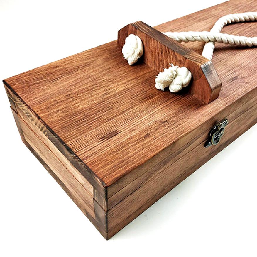 Пенал для шампуров из дерева Дункан Мускат (ПША-000607) - фото 2 Пенал для шампуров из дерева Дункан Мускат (ПША-000607) - фото 2