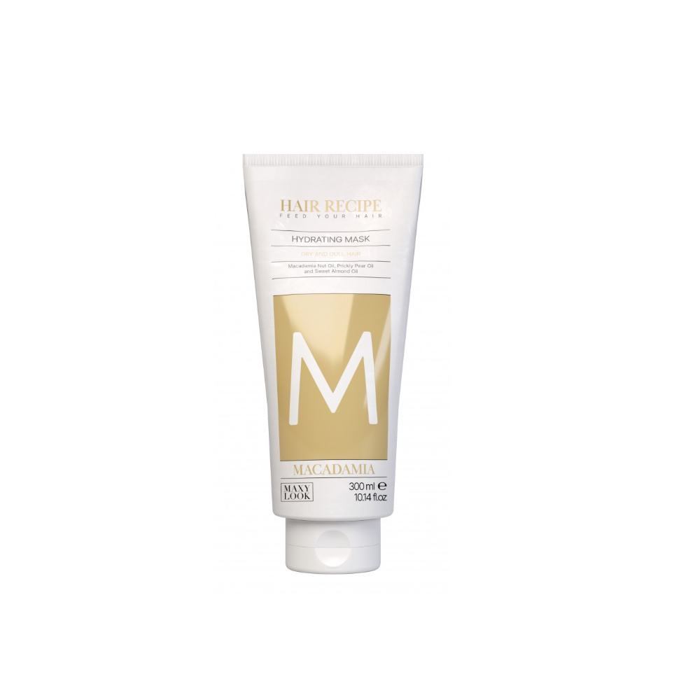 Маска зволожуюча для сухого, тьмяного волосся Maxy Look Macadamia 300 мл