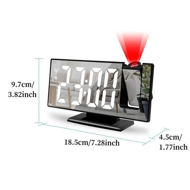 Часы электронные настольные с проектором LED - фото 3