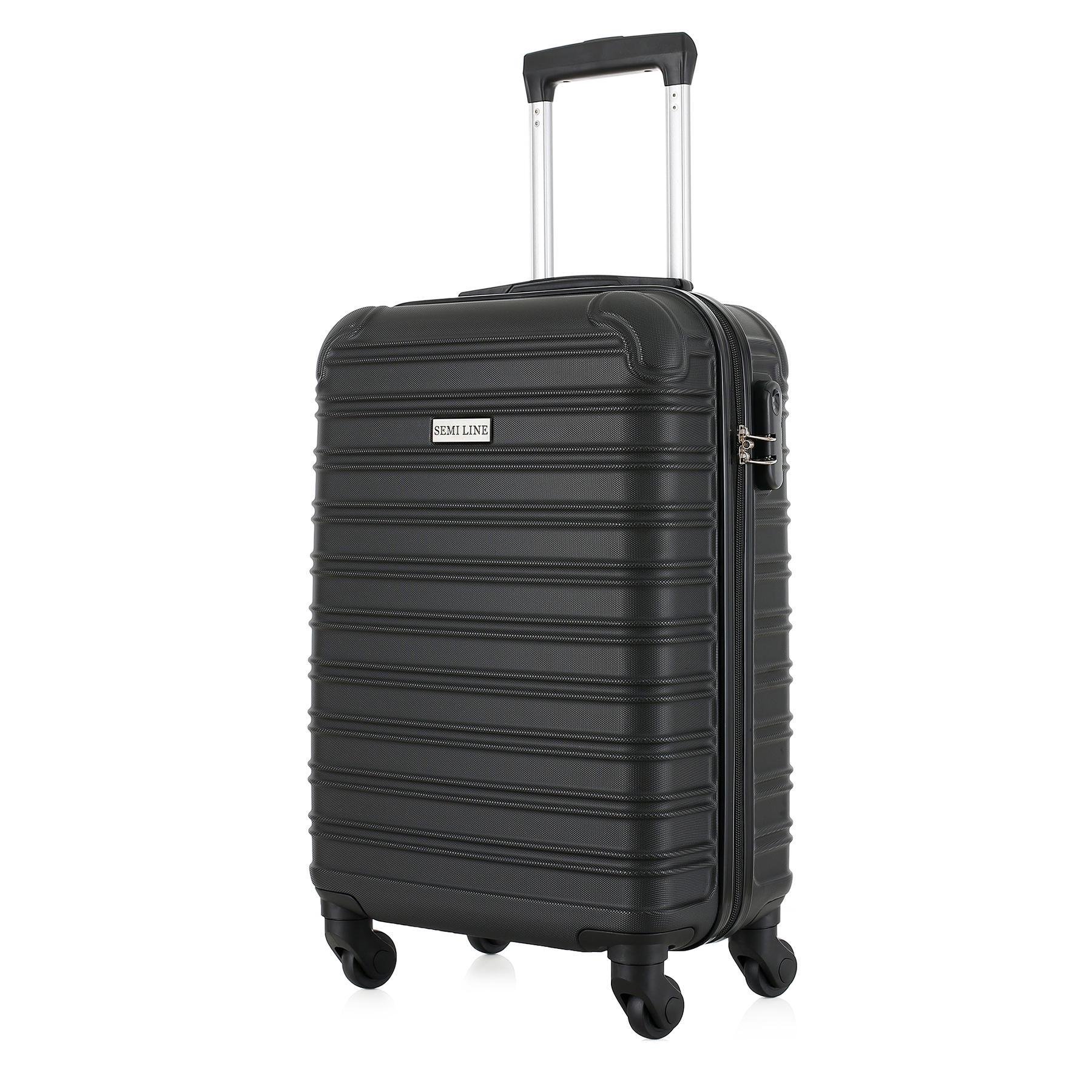 Чемодан малый под ручную кладь SEMI LINE 20" ABS-Plastic S Black (T5953-1)