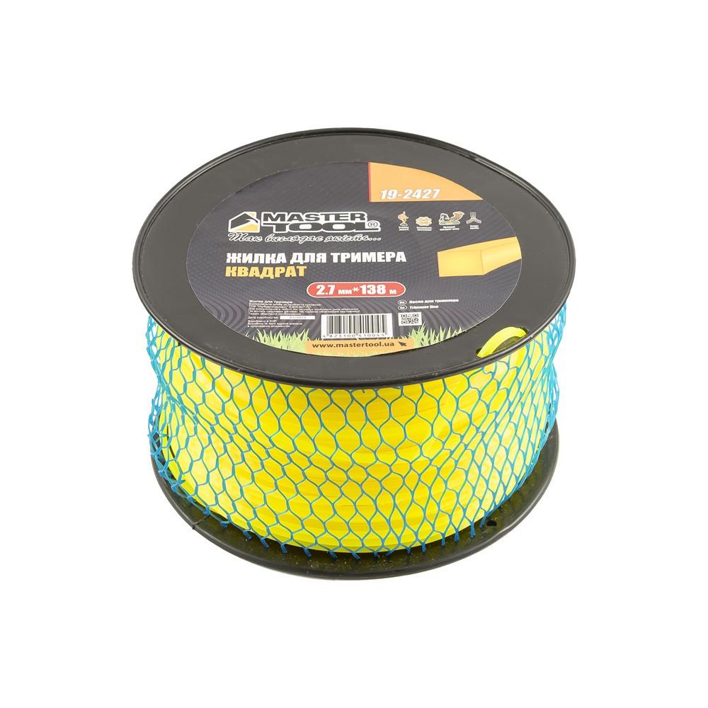 Волосінь для тримера MasterTool КВАДРАТ 2,70 мм 138 м котушка