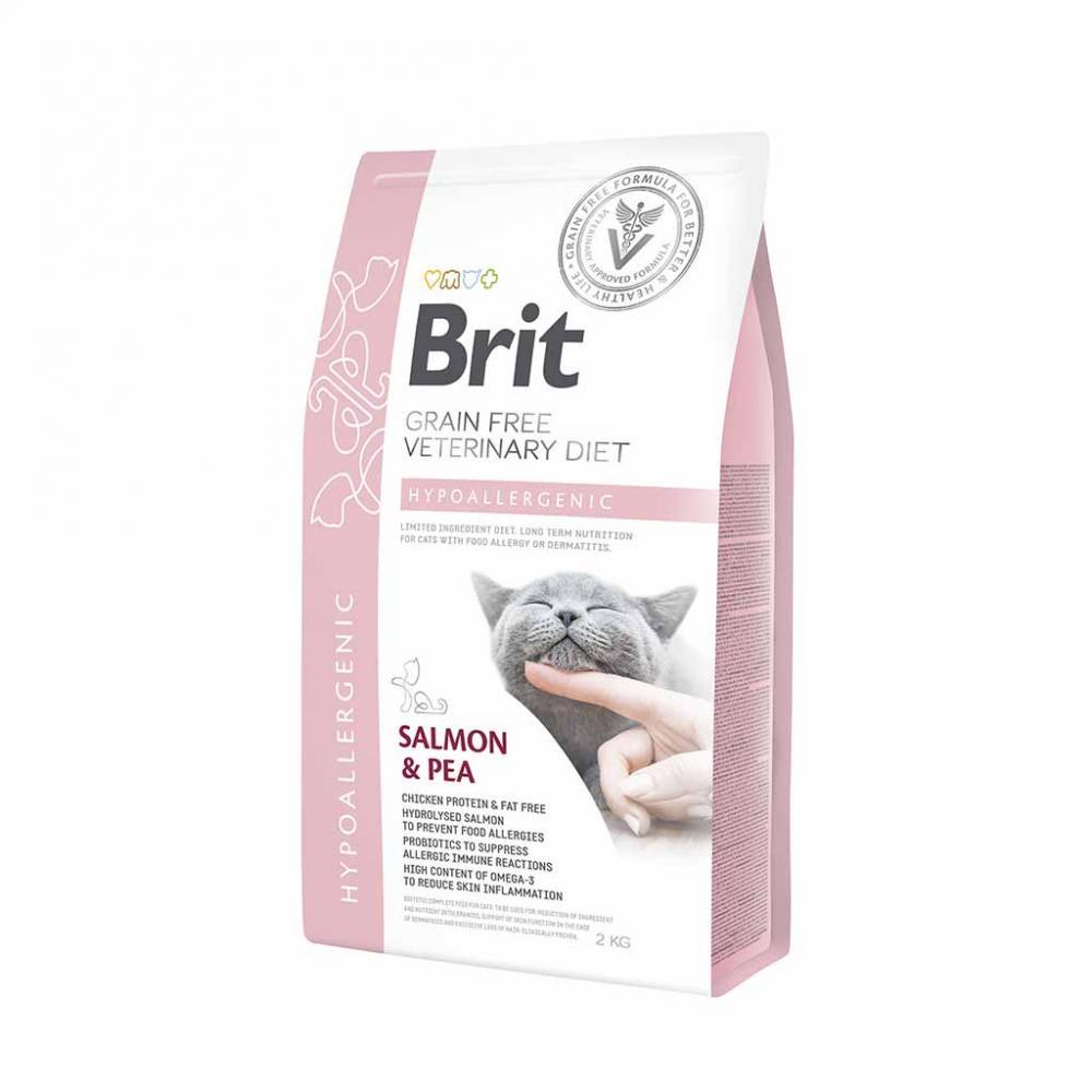 Корм для котів Brit GF Veterinary Diet Cat Hypoallergenic при харчовій алергії або непереносності 2 кг