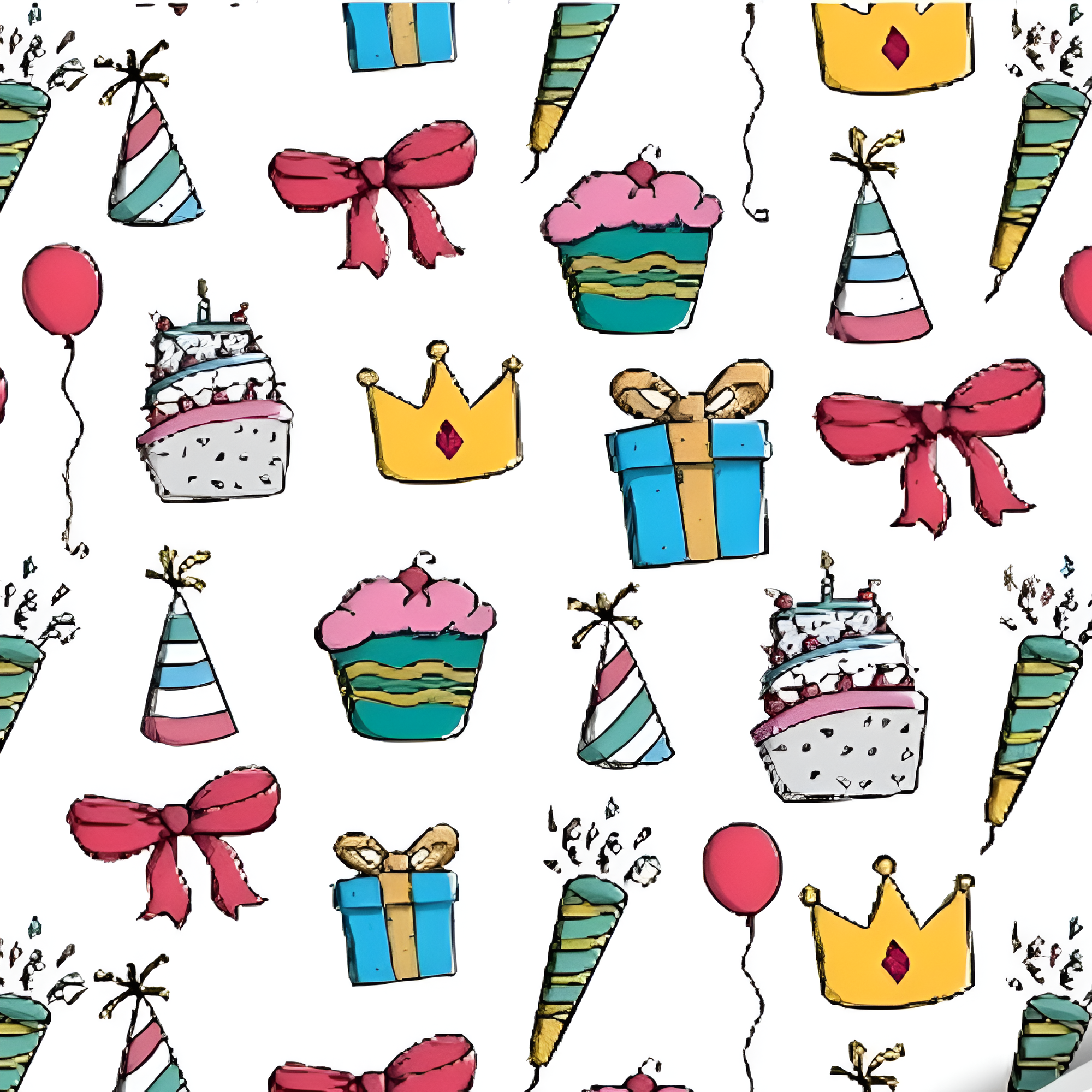 Подарочная бумага Праздник 1041БЛ 10 л. 70х100 см Белый (32163480)