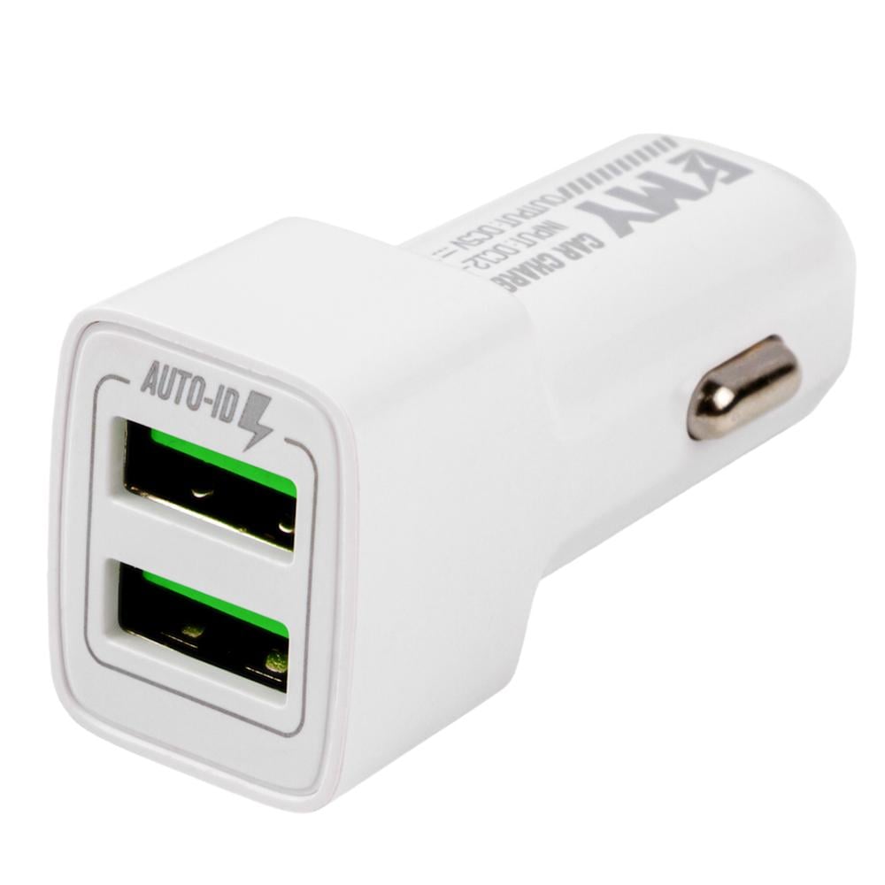 Автомобильное зарядное устройство Emy MY-20 2USB 2.4 А 12 Вт с кабелем microUSB White (MY-20-MUW) Автомобильное зарядное устройство Emy MY-20 2USB 2.4 А 12 Вт с кабелем microUSB White (MY-20-MUW)