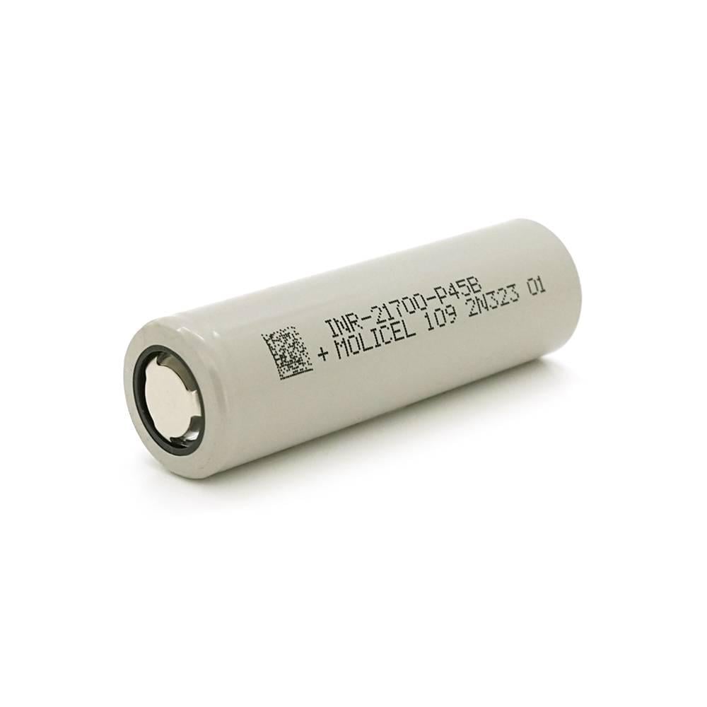 Акумулятор 21700 Li-Ion Molicel INR-21700-P45B B 4Ah 45A 4,2/3,6/2,5V Gray (37783) Акумулятор 21700 Li-Ion Molicel INR-21700-P45B B 4Ah 45A 4,2/3,6/2,5V Gray (37783)