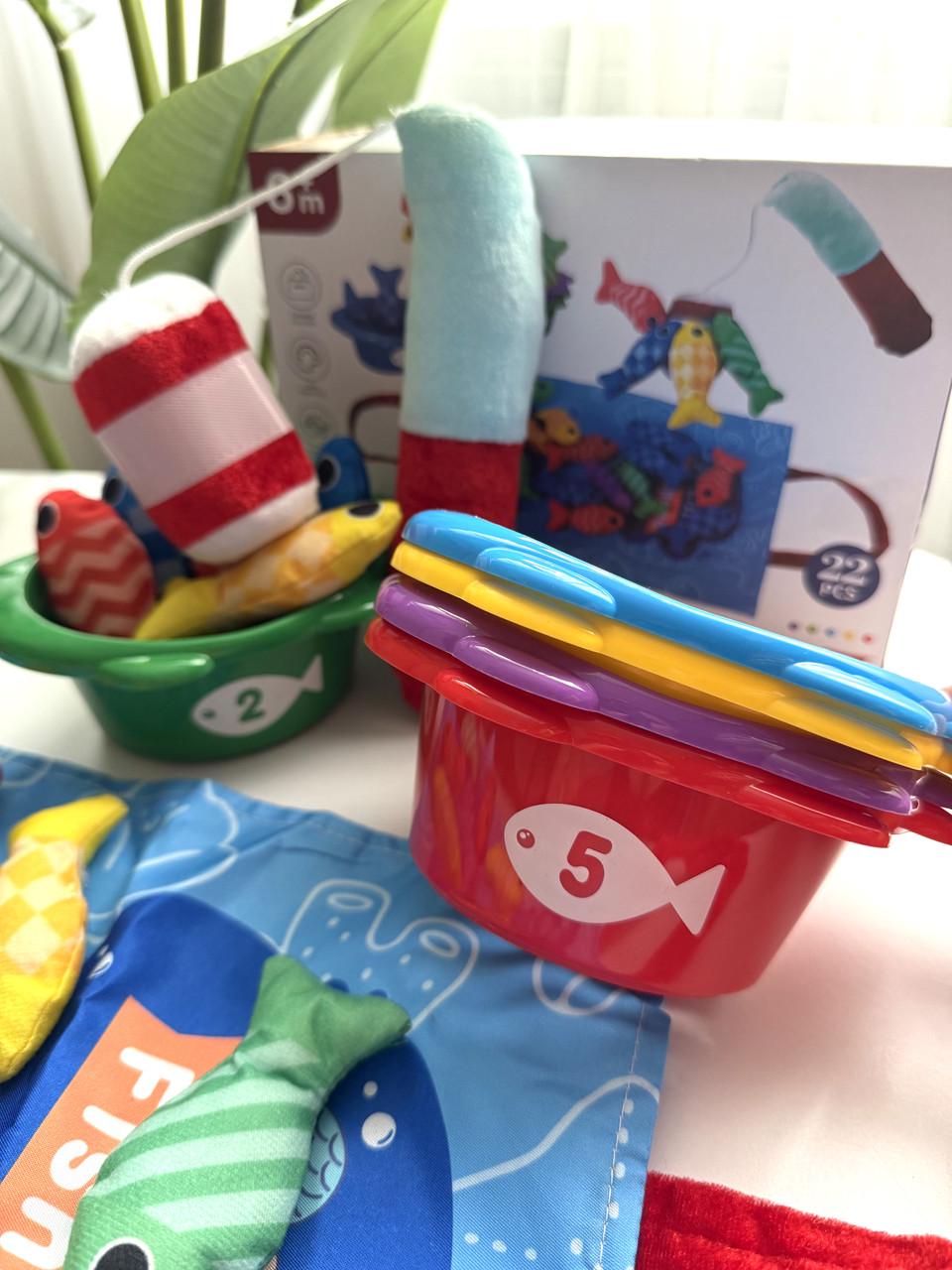 Іграшка для малюків Рибалка з різнокольоровими рибками (108) - фото 4 Іграшка для малюків Рибалка з різнокольоровими рибками (108) - фото 4