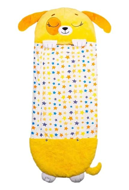 Дитячий спальний мішок-подушка на блискавці Цуценя Baby Sleeping Bag 130 см S Жовтий Дитячий спальний мішок-подушка на блискавці Цуценя Baby Sleeping Bag 130 см S Жовтий