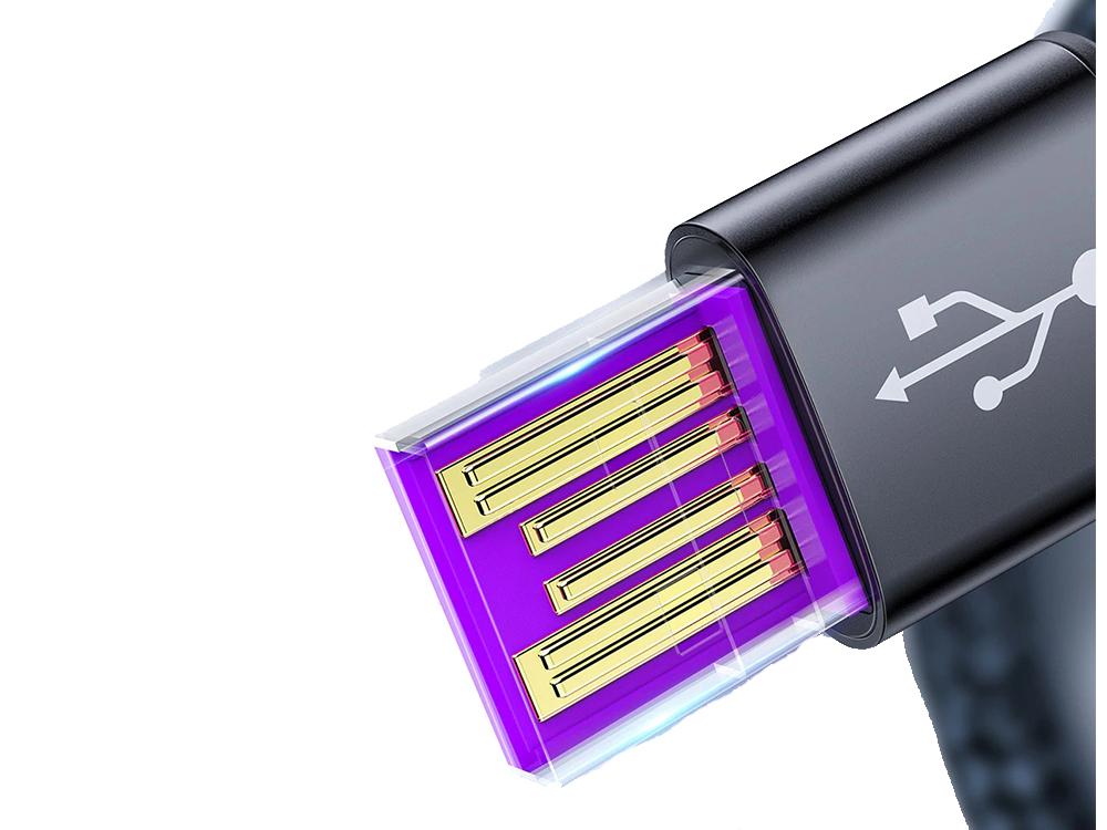 Кабель BASEUS USB Type C 3A 40 Вт (1007-321-01) - фото 6