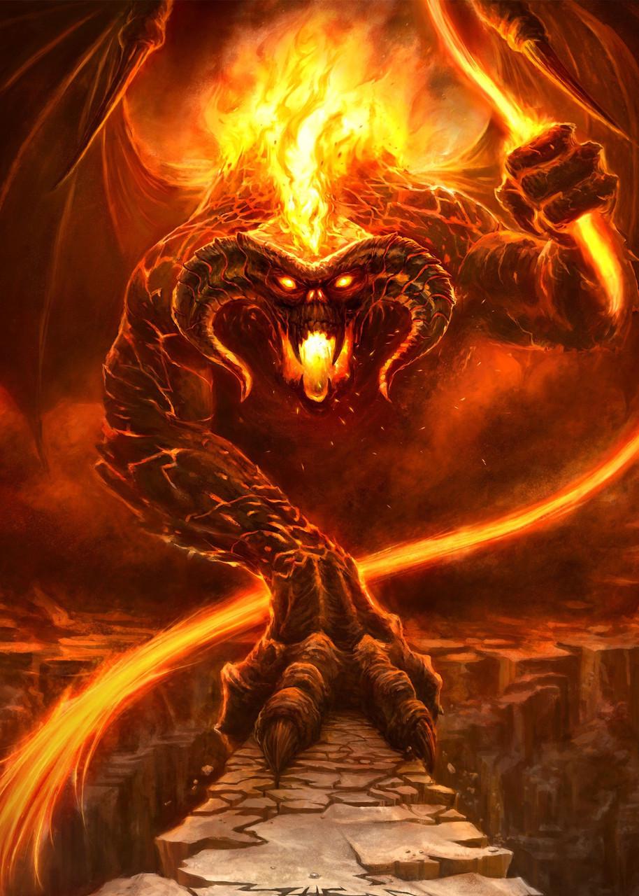 Картина GeekLand The Lord of the Rings Balrog 60х40 см (LR 09.022)