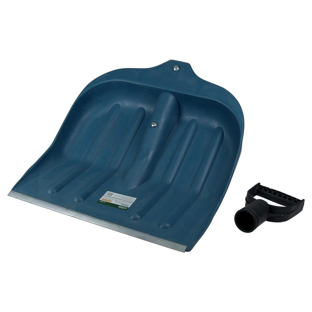 Лопата для уборки снега Grad пластиковая с алюминиевой планкой 435x470x10 мм (5049465)