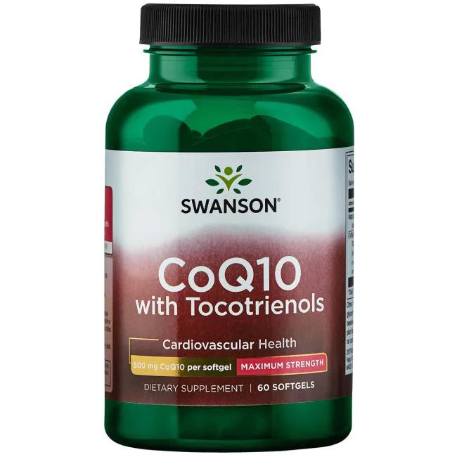 Натуральная добавка Swanson CoQ10 with Tocotrienols 600 мг 60 капс. (7253)