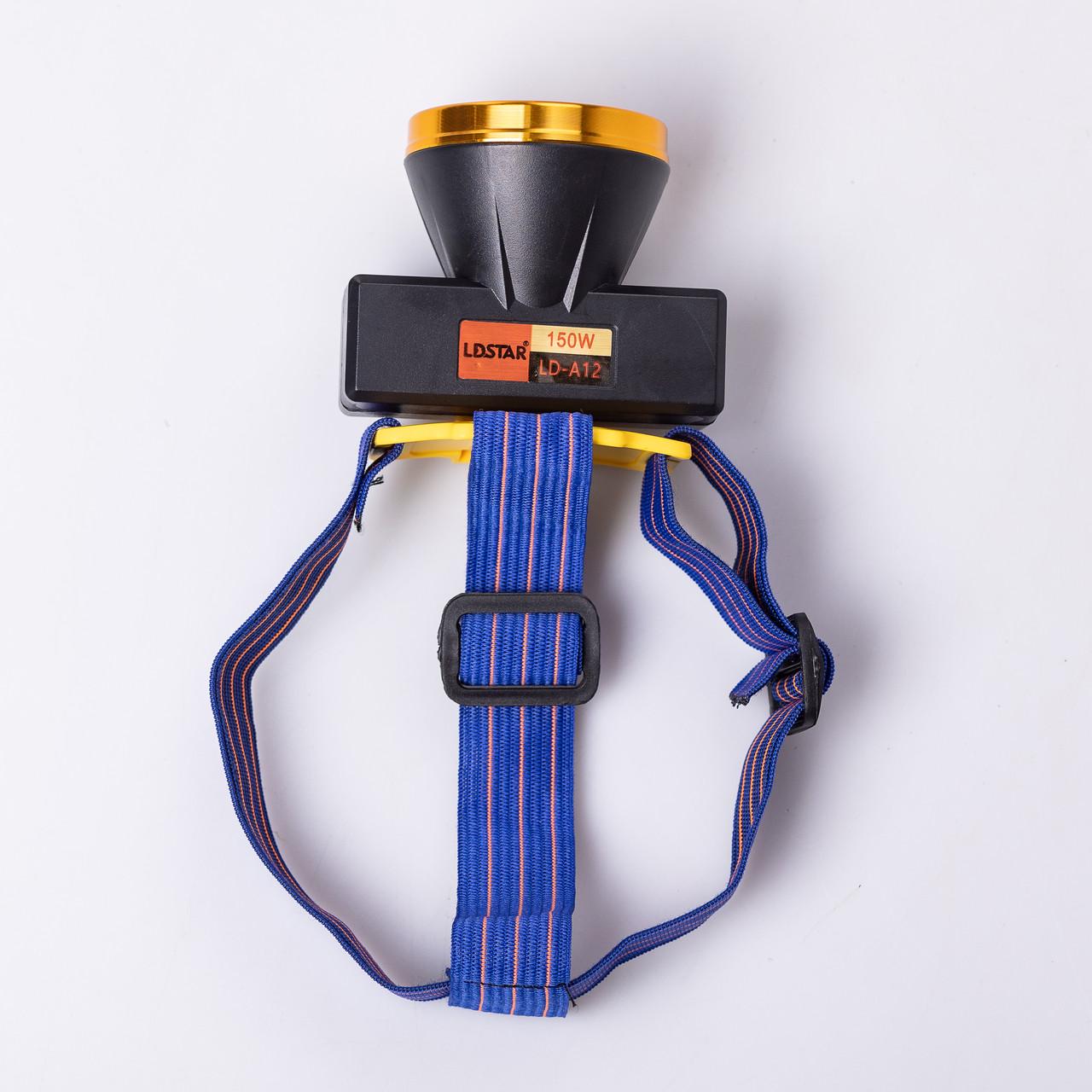 Налобний ліхтар акумуляторний LED 3 режими роботи 7х7х5 см (7192) - фото 3