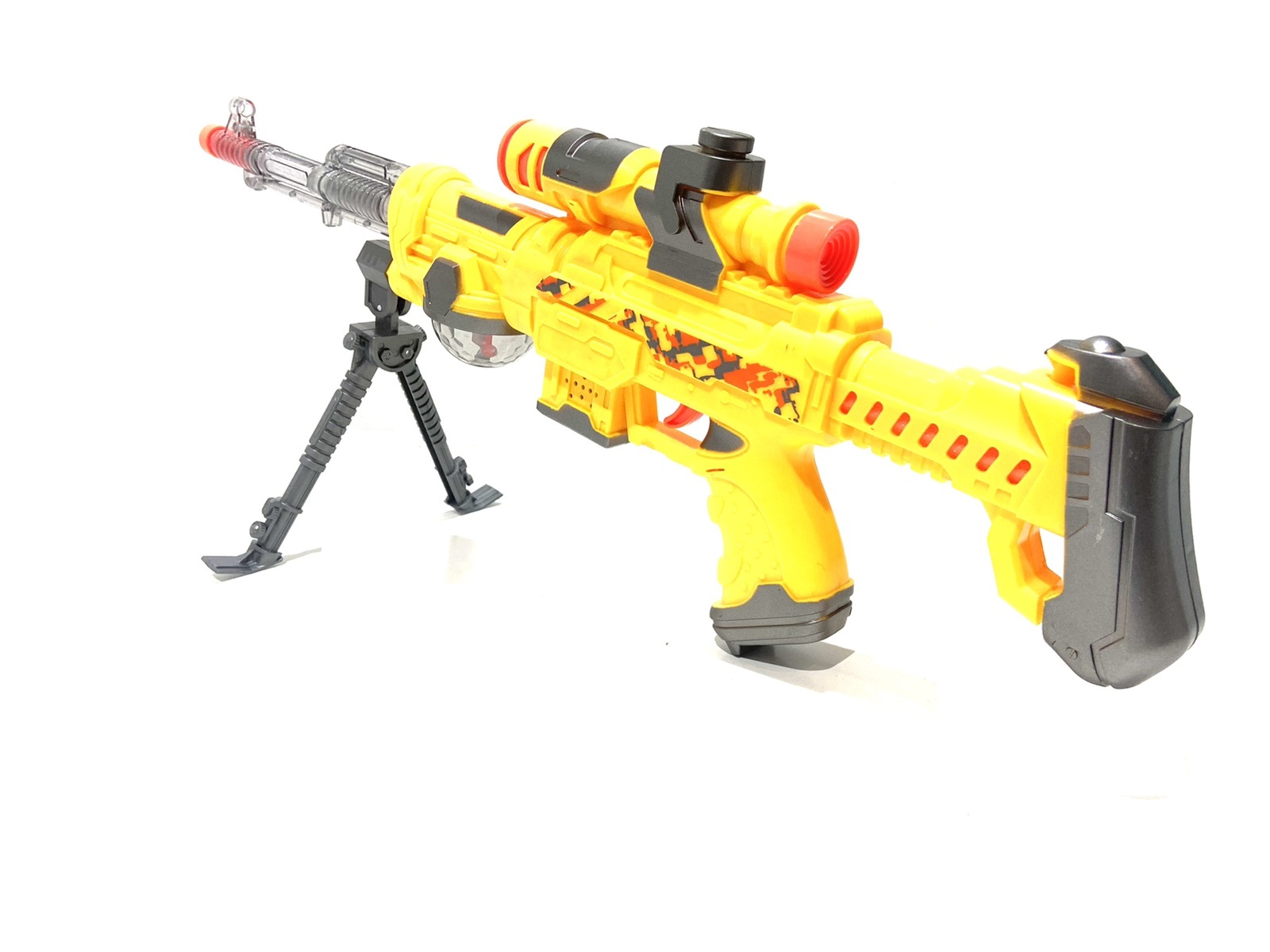 Гвинтівка музична Dongfa Toys з підставкою Жовтий (DF-24218B) Гвинтівка музична Dongfa Toys з підставкою Жовтий (DF-24218B)