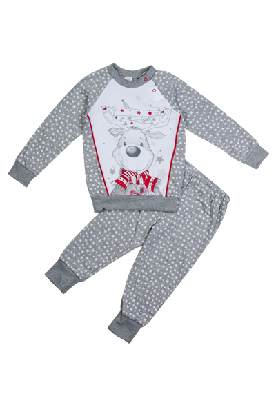 Пижама детская ЛяЛя 86 см Серый (К3СН101-1)