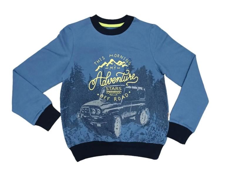 Кофта на мальчика Robinzone ДЖИП 122 см Джинс (КФ 446)