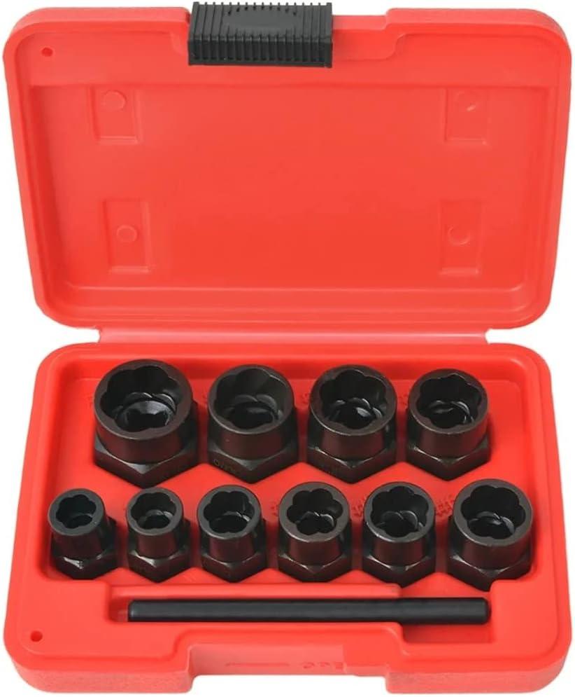 Набор для выкручивания поврежденных болтов и гаек Rewolt T1344 высокий профиль 10 шт.