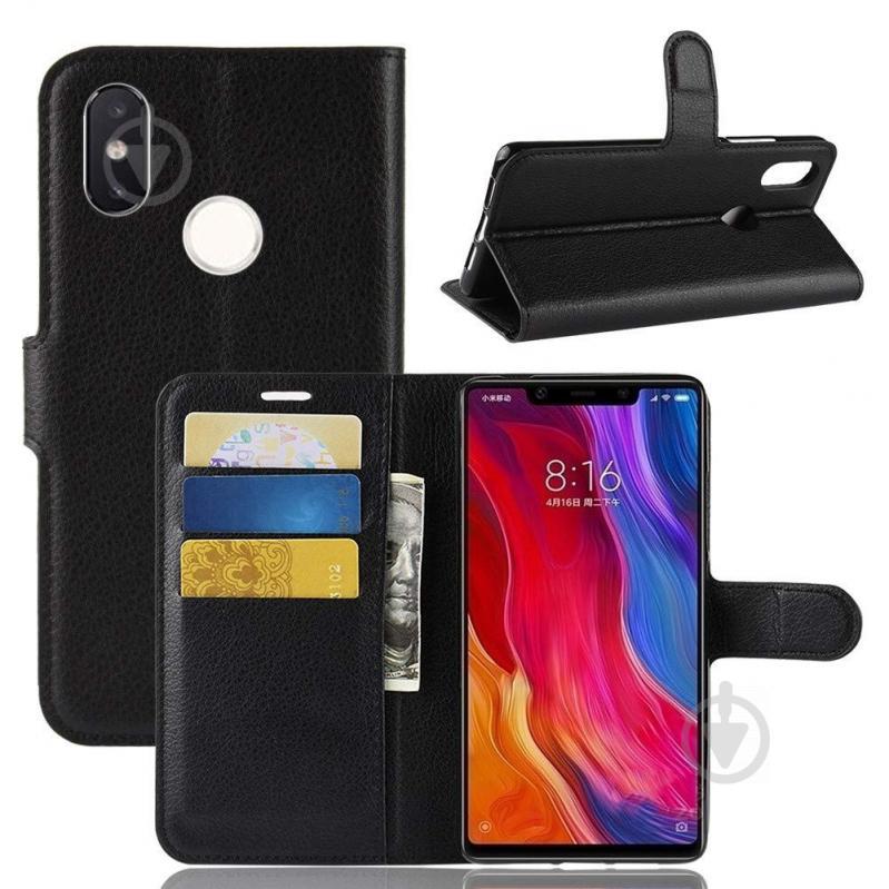 Чохол-книжка Litchie Wallet для Xiaomi Mi 8 SE Чорний (arbc3635) - фото 2