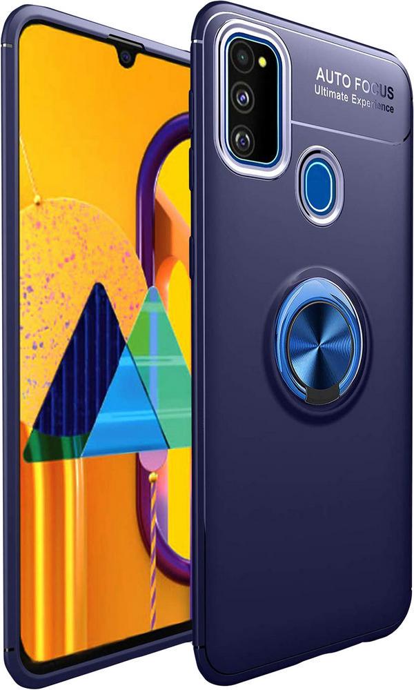 Чехол с кольцом Auto Focus для Samsung Galaxy M30s M307 Blue (10383-28)