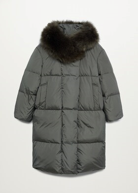 Пальто жіноче Mango 77009605 M Сіро-зелений (0004) - фото 3 Пальто жіноче Mango 77009605 M Сіро-зелений (0004) - фото 3