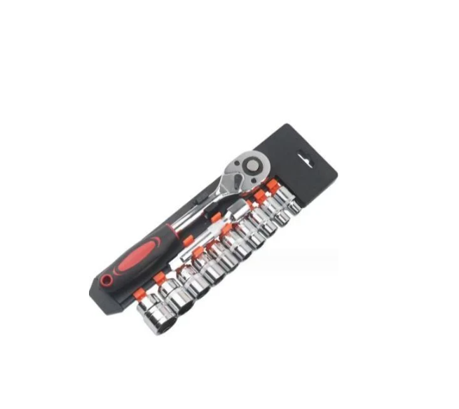Набір торцевих головок із тріскачкою CR-V 12 PCS 1/2" DRIVE SOCKET SET хромований 12 пр. Червоно-чорний (124-14-16222) Набір торцевих головок із тріскачкою CR-V 12 PCS 1/2" DRIVE SOCKET SET хромований 12 пр. Червоно-чорний (124-14-16222)