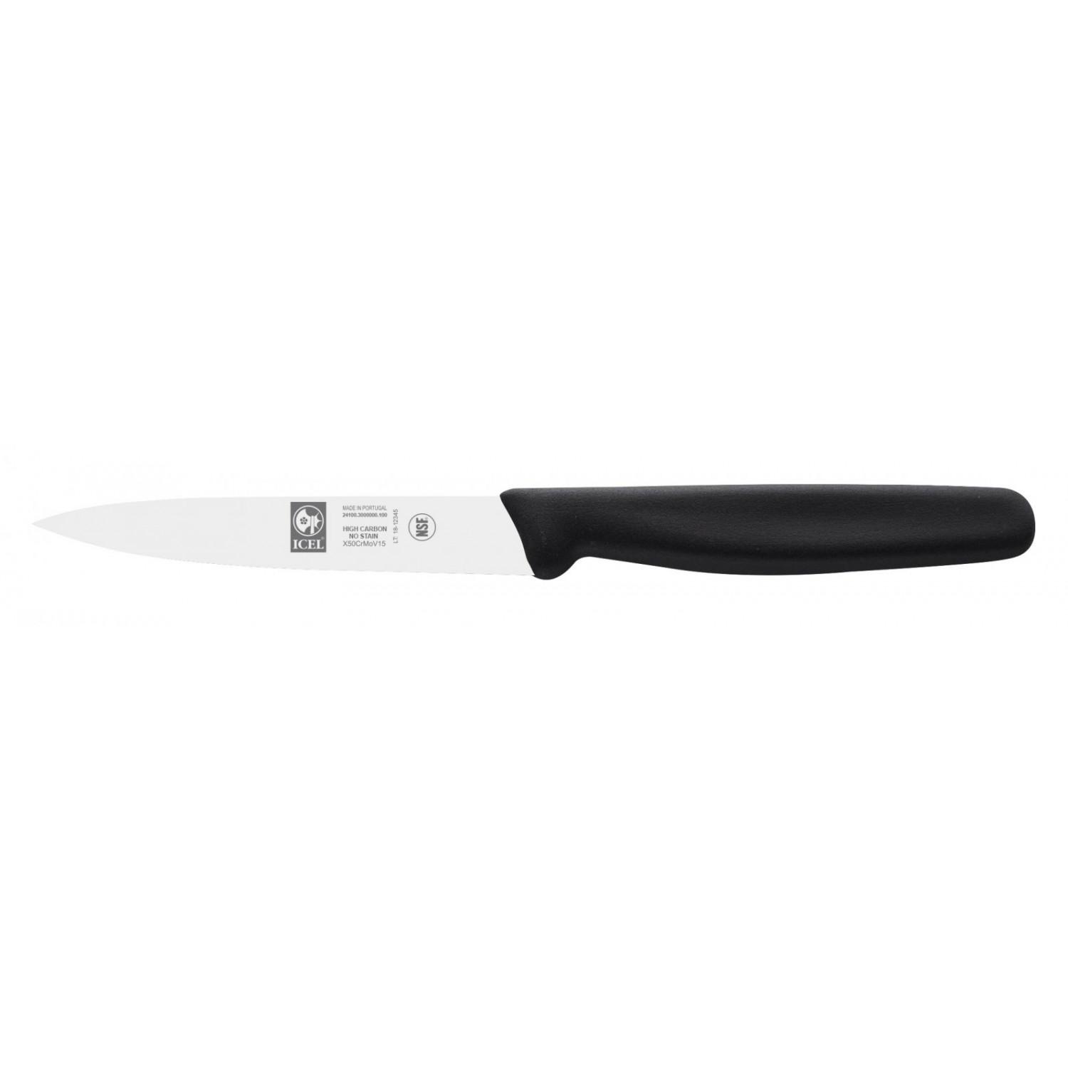 Нож для чистики овощей Icel Junior Paring knife 10 см Черный (24100.3000000.100)