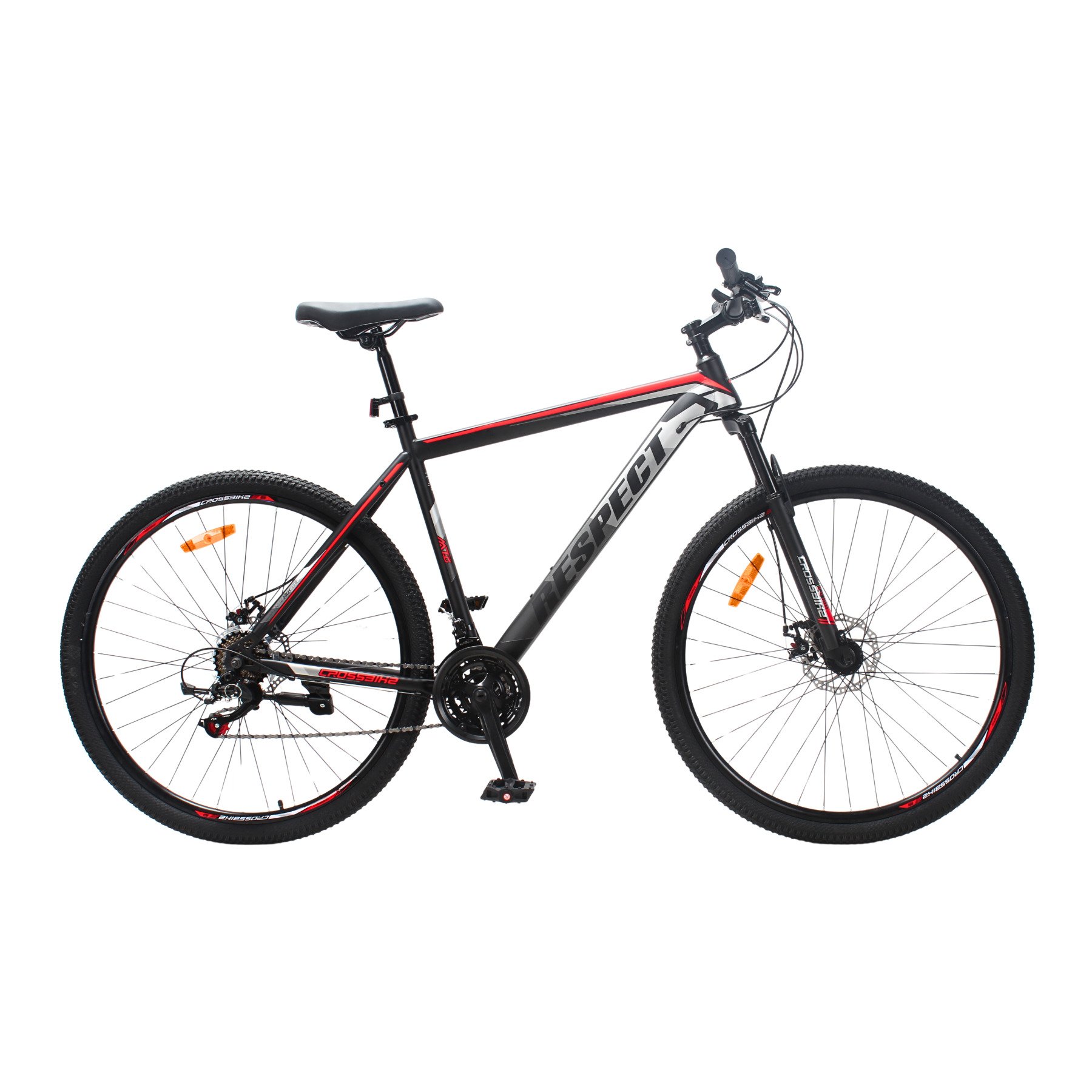 Велосипед CrossBike 29" Respect 2025 Рама 21" Black/Red