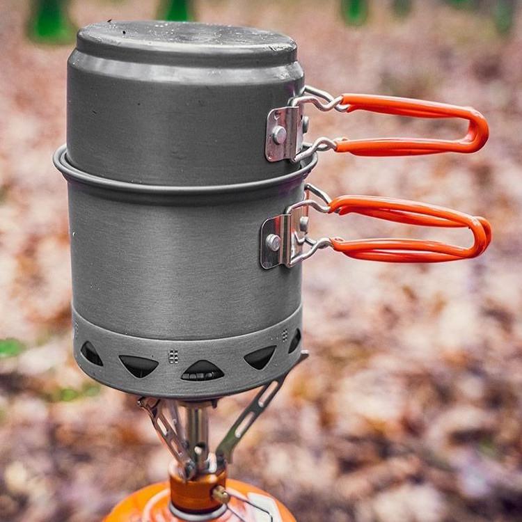 Туристический набор кастрюль Neo Tools 2в1 Серебристый/Оранжевый (63-144) - фото 8 Туристический набор кастрюль Neo Tools 2в1 Серебристый/Оранжевый (63-144) - фото 8