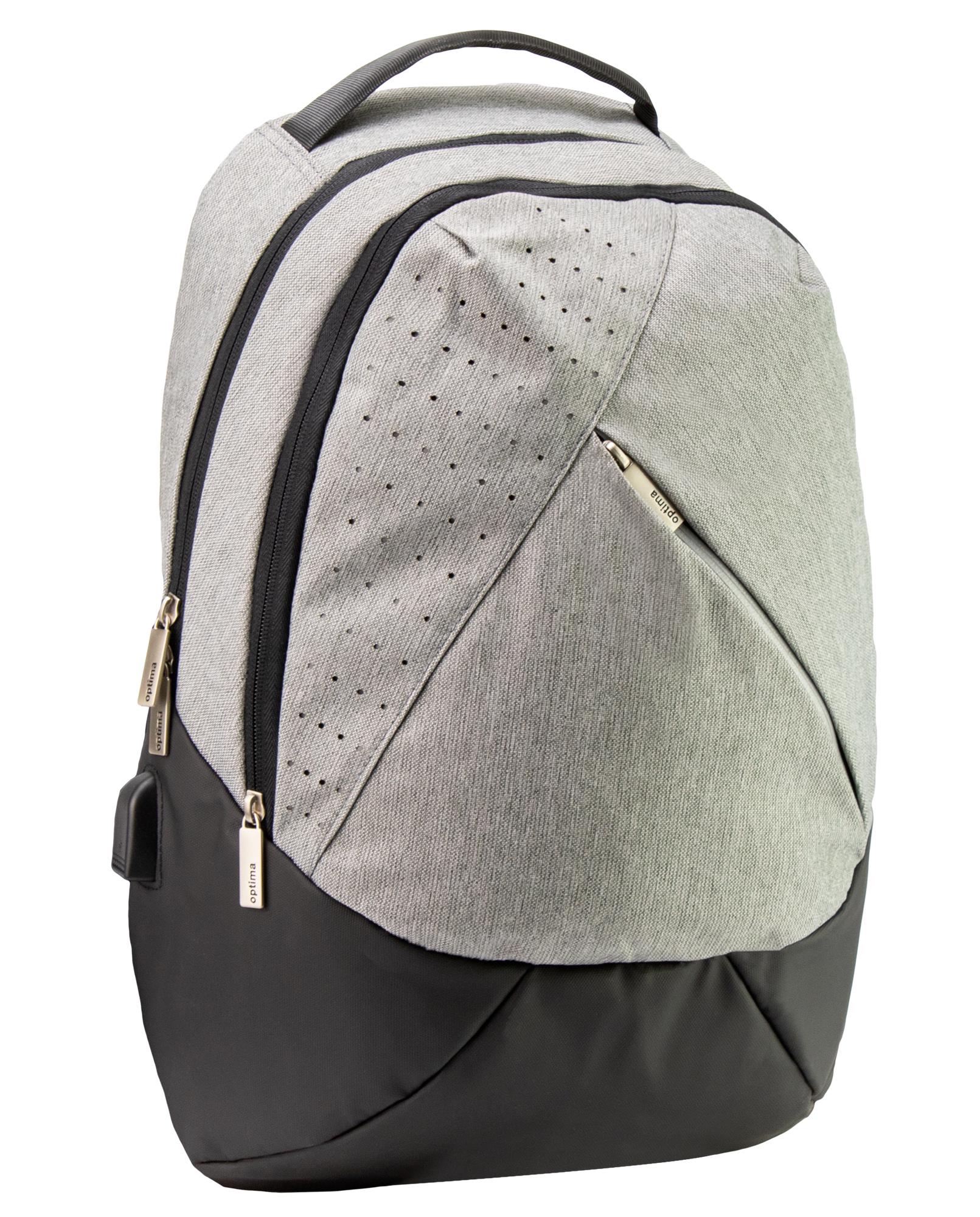 Рюкзак Optima 45x32x14 см 16-25 л Сірий (O96910-02)