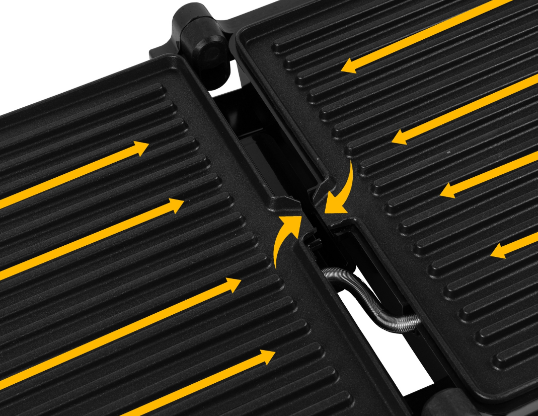 Електрогриль контактний складаний MaltecSM4500W 2500 Вт - фото 4 Електрогриль контактний складаний MaltecSM4500W 2500 Вт - фото 4