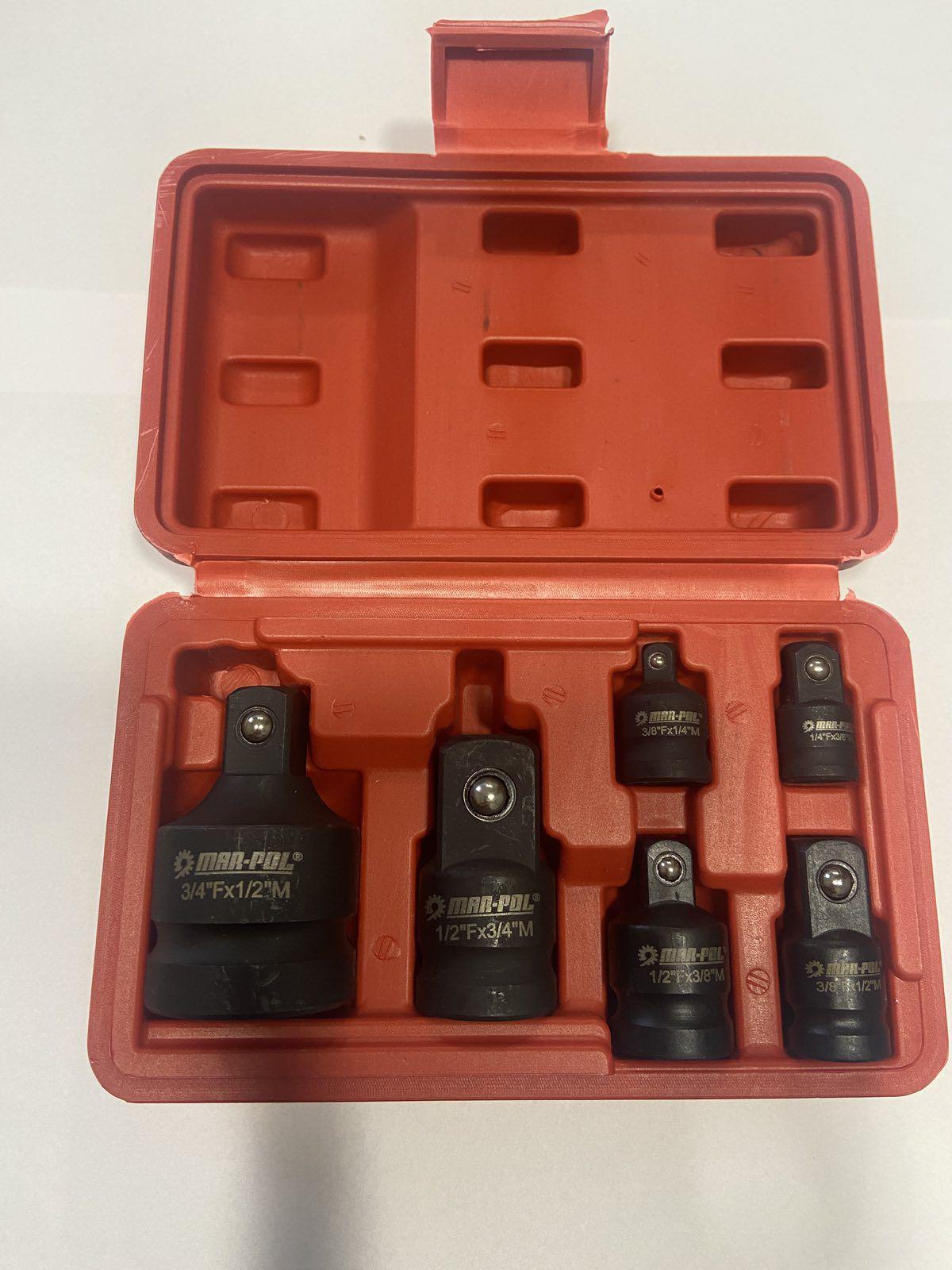 Перехідники для торцевих головок Mar-Pol M58576 6 шт. (12063484) - фото 3 Перехідники для торцевих головок Mar-Pol M58576 6 шт. (12063484) - фото 3