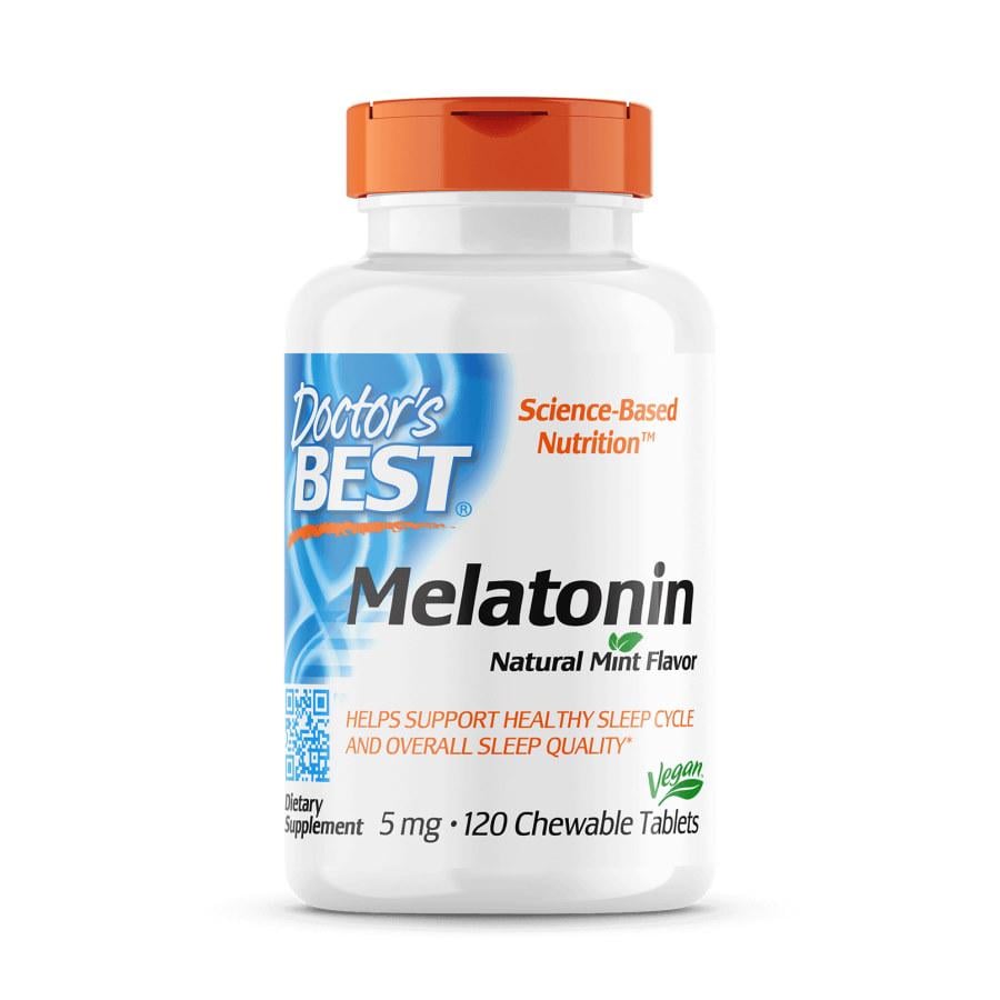 Натуральная добавка Doctor's Best Melatonin 5 мг 120 жевательных таб. (7829)