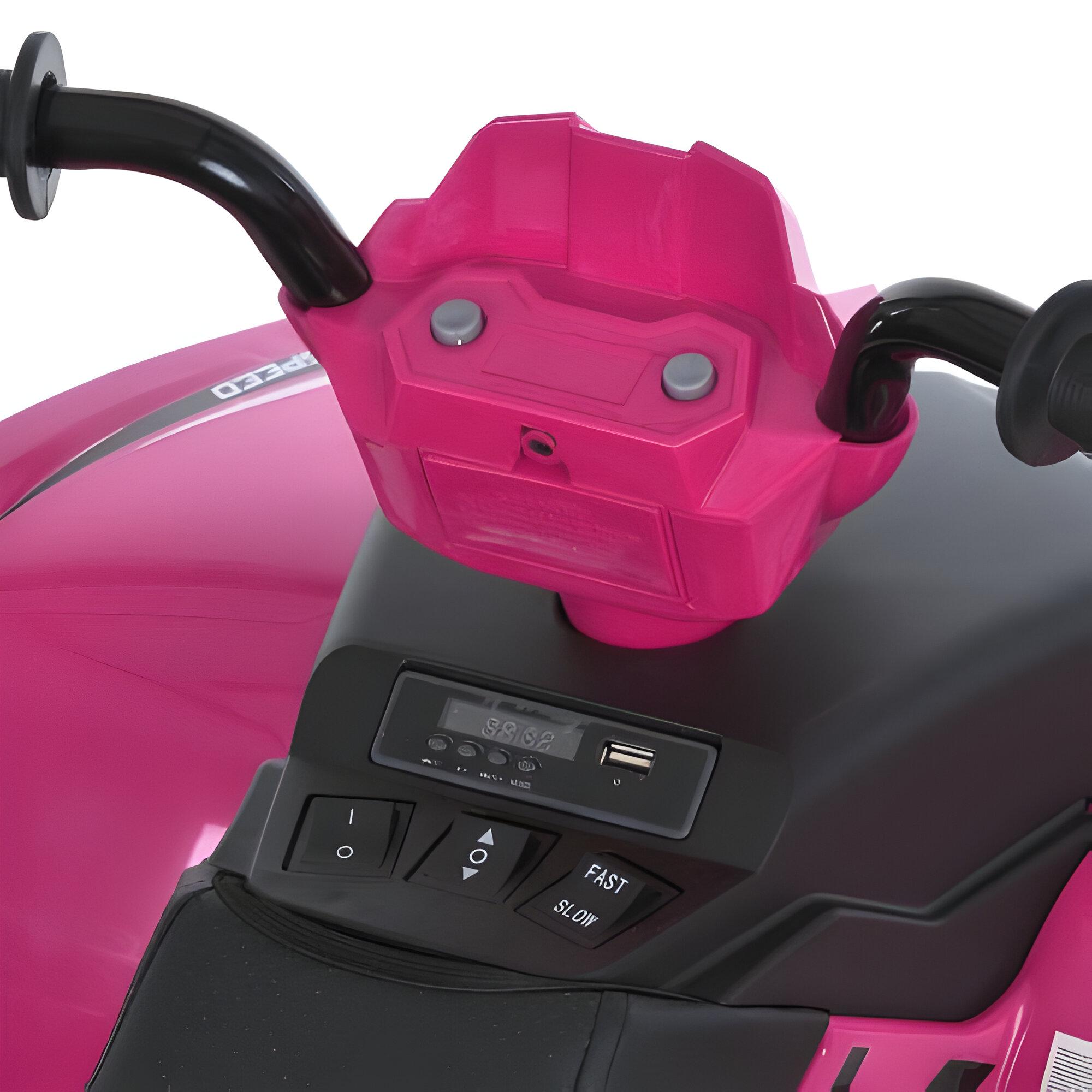 Квадроцикл Bambi M 6060EL-8 35W/USB/Bluetooth Рожевий (27761168) - фото 6 Квадроцикл Bambi M 6060EL-8 35W/USB/Bluetooth Рожевий (27761168) - фото 6