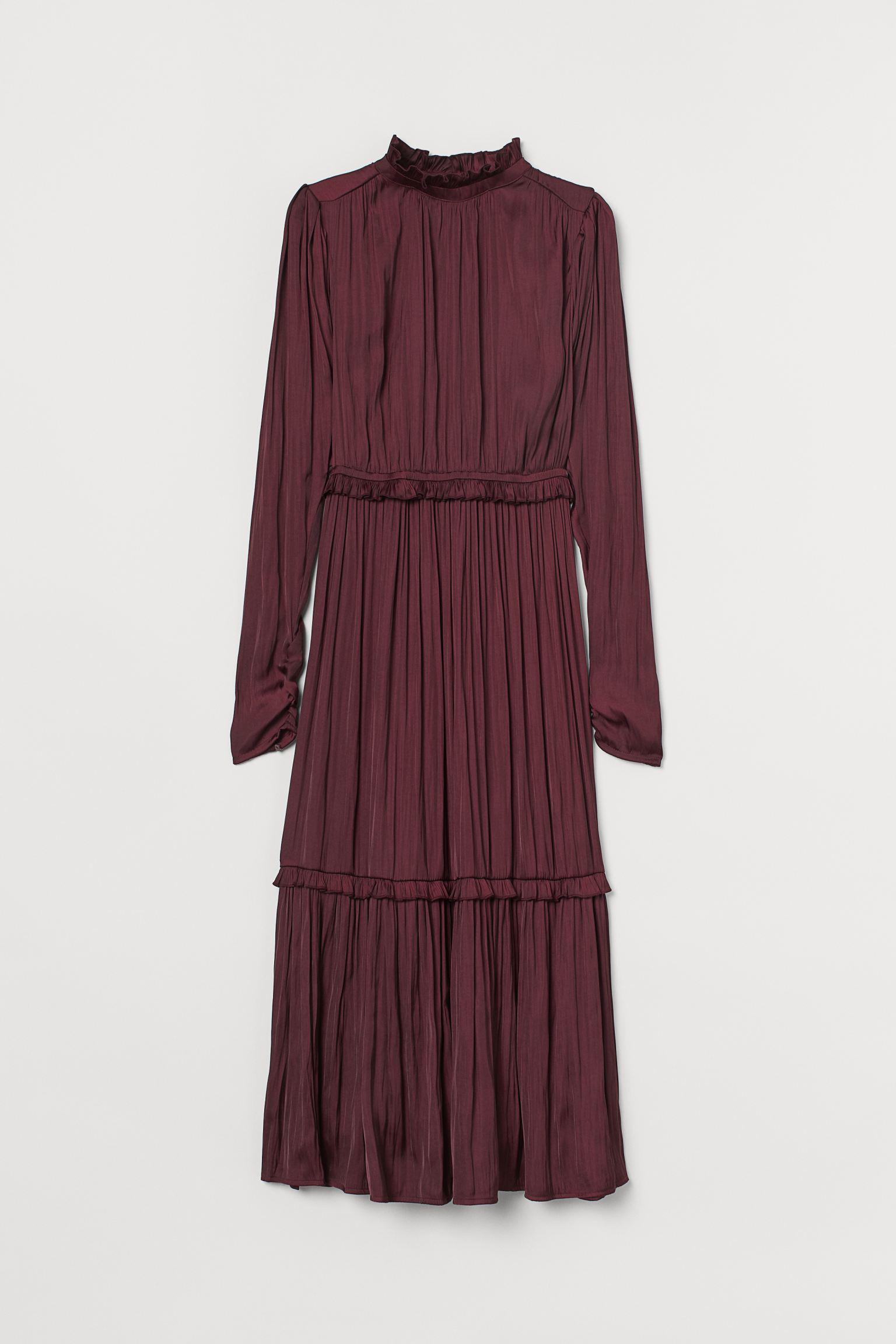 Платье H&M р. 40 Бордовый (7109262772)