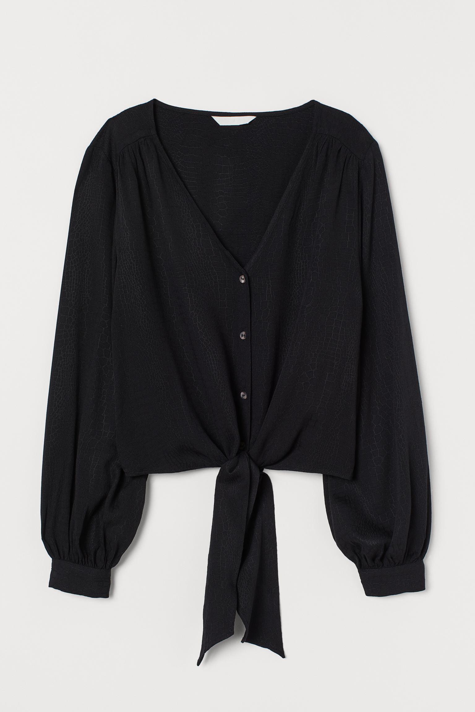 Блуза H&M р. 44 Черный (27067622120) Блуза H&M р. 44 Черный (27067622120)