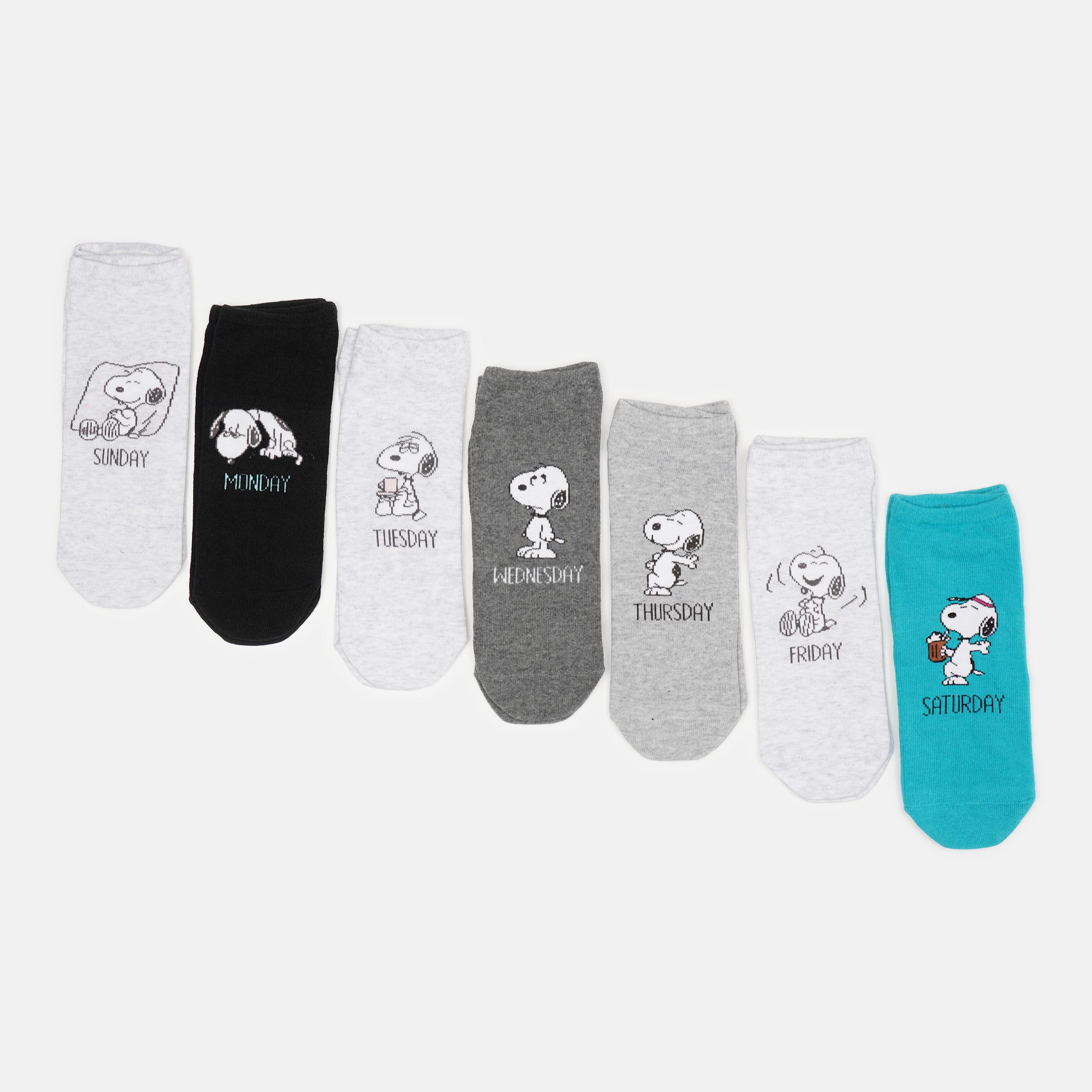 Носки C&A 7 пар р. 39-42 Серый/Черный/Бирюзовый (22454309)