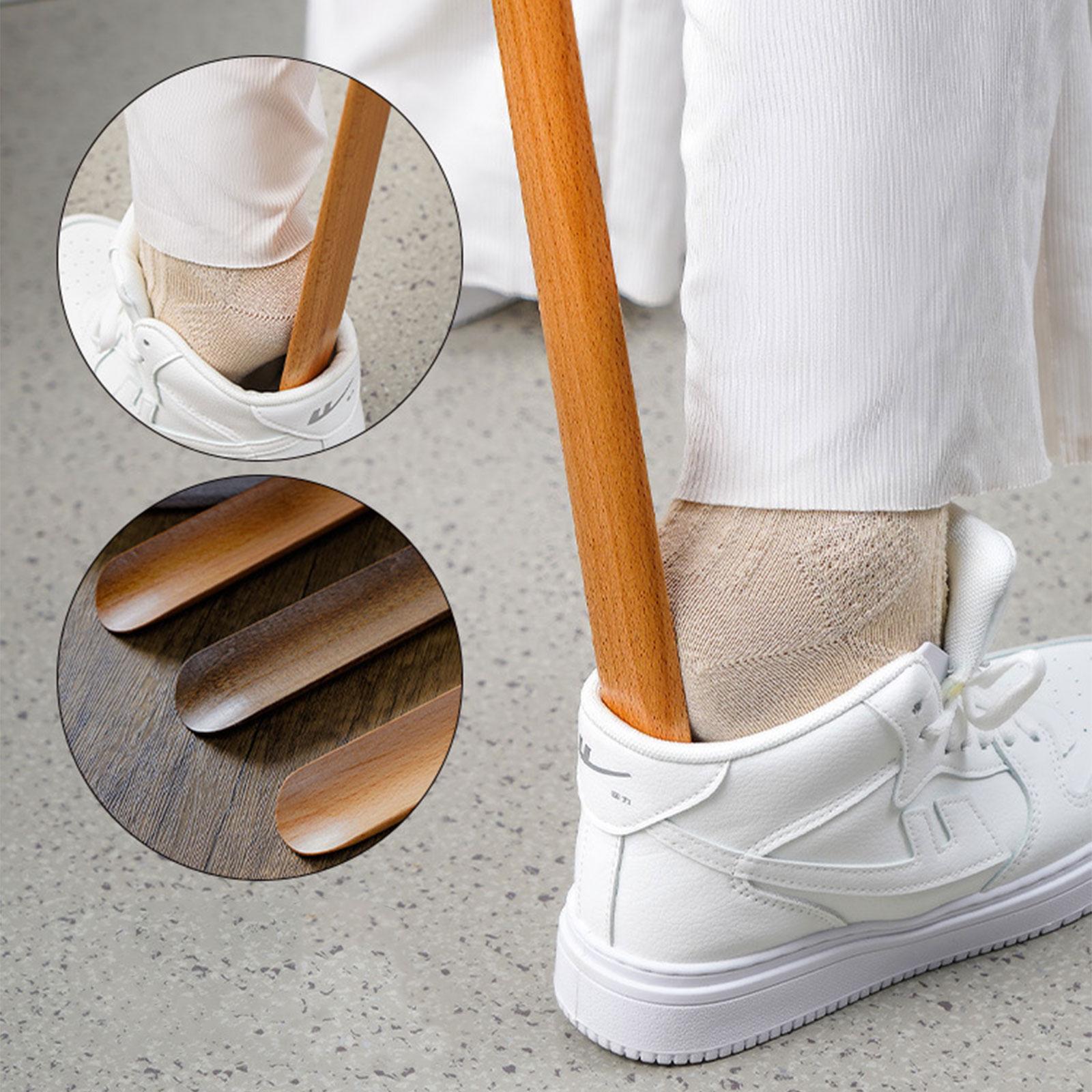 Ложка для обуви деревянная с магнитной крепью на стену 55 см Brown (128644) - фото 5