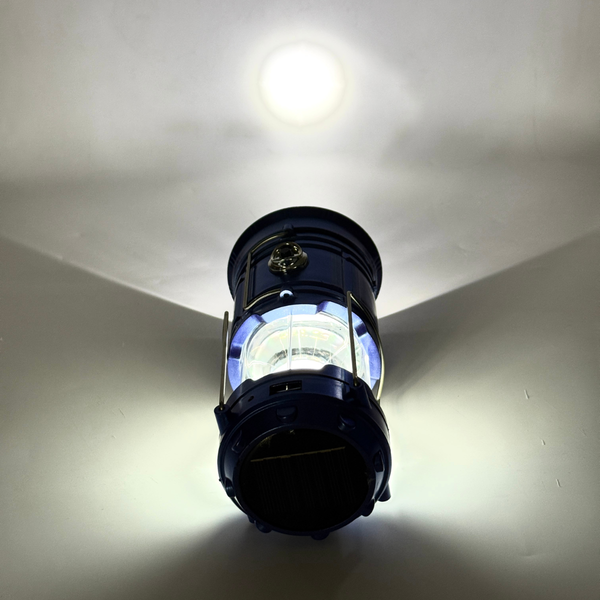 Ліхтар-лампа SIHONG для кемпінгу із сонячною панеллю 5800T 6 Led+1 W Синій - фото 14 Ліхтар-лампа SIHONG для кемпінгу із сонячною панеллю 5800T 6 Led+1 W Синій - фото 14