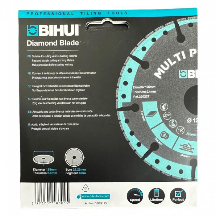 Диск алмазный BIHUI Multi Purpose 125x2,4x22,23 мм (DSBS125) - фото 5