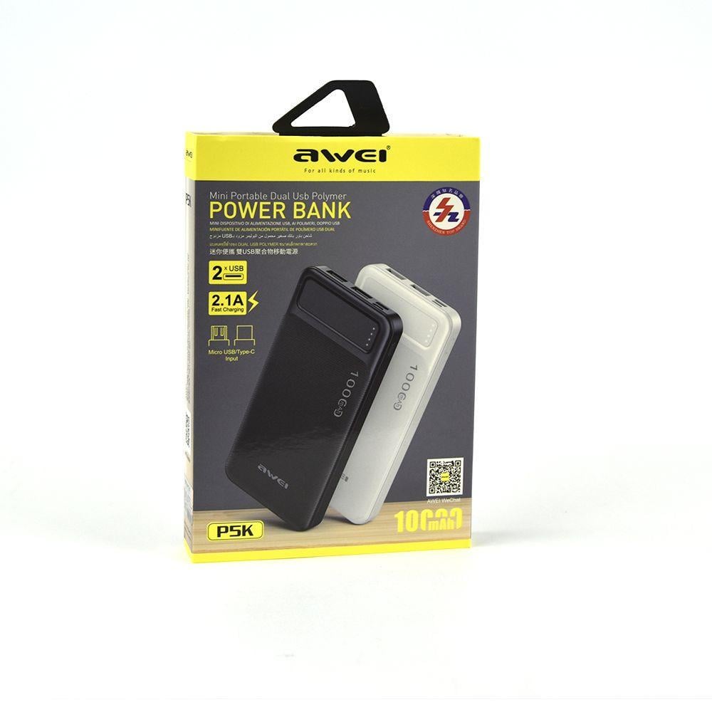 Повербанк Awei P5K 10000 mAh (ЦУ-00035744)