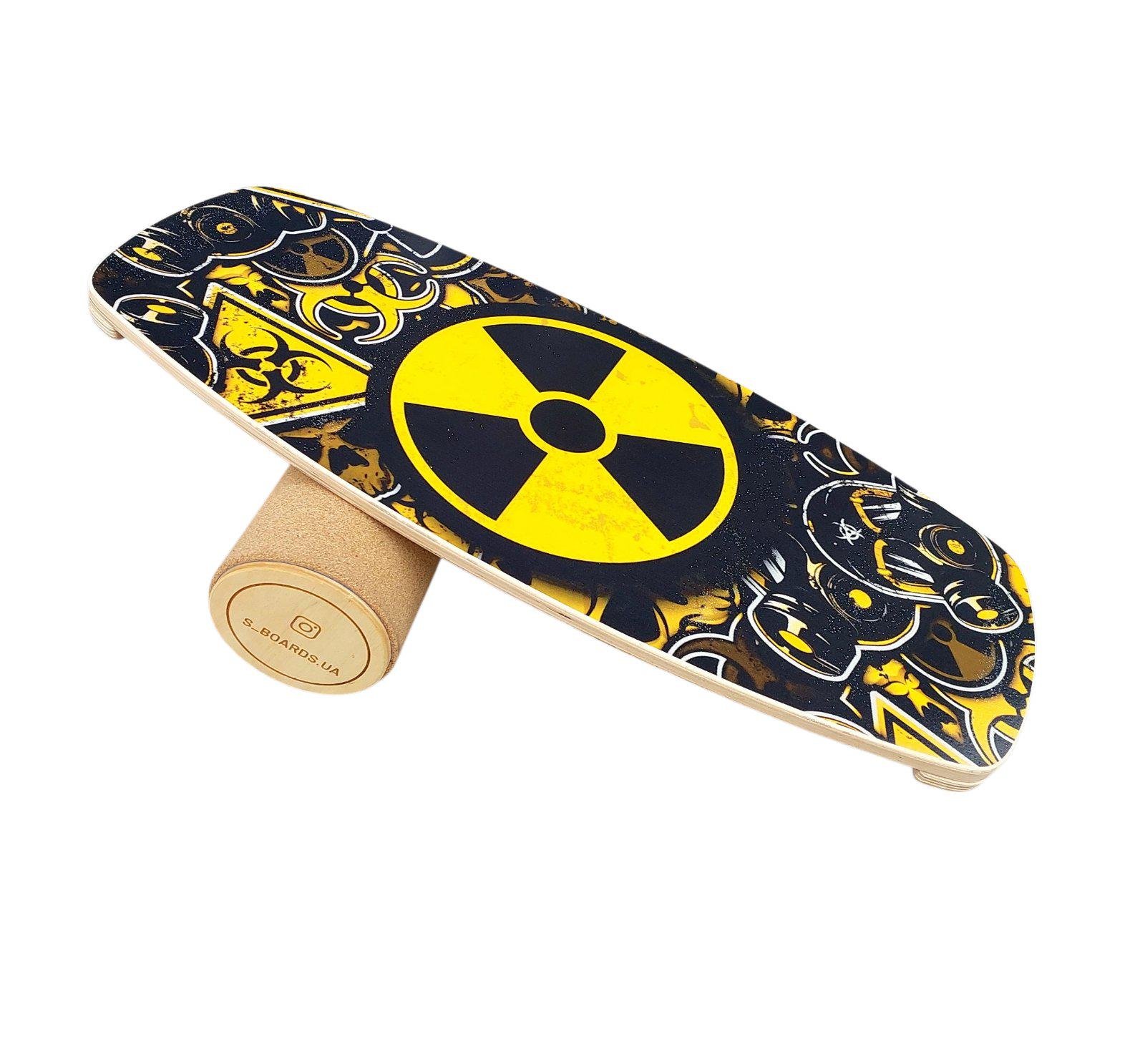 Балансборд для тренувань з корковим роликом 74x33x1,5 см (28672200)