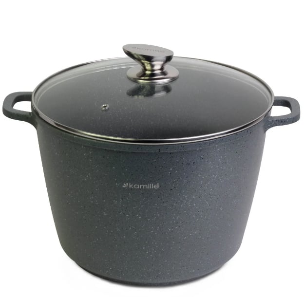 Кастрюля с крышкой Kamille 10 л (KM-4428) Кастрюля с крышкой Kamille 10 л (KM-4428)