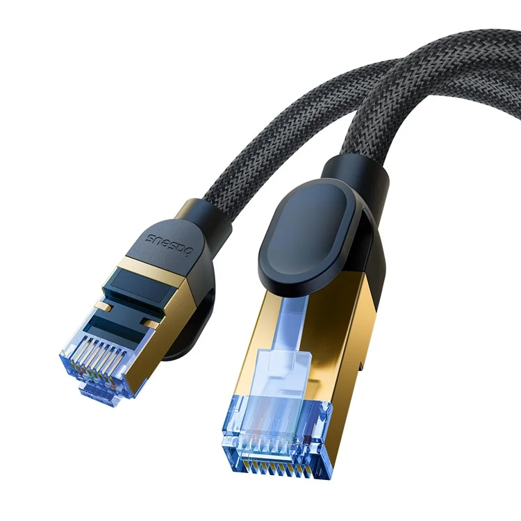 Кабель сетевой патч-корд BASEUS Cat7 High Speed 10Gigabit Ethernet Braided Cable 15 м Black (B0013320B111-08)