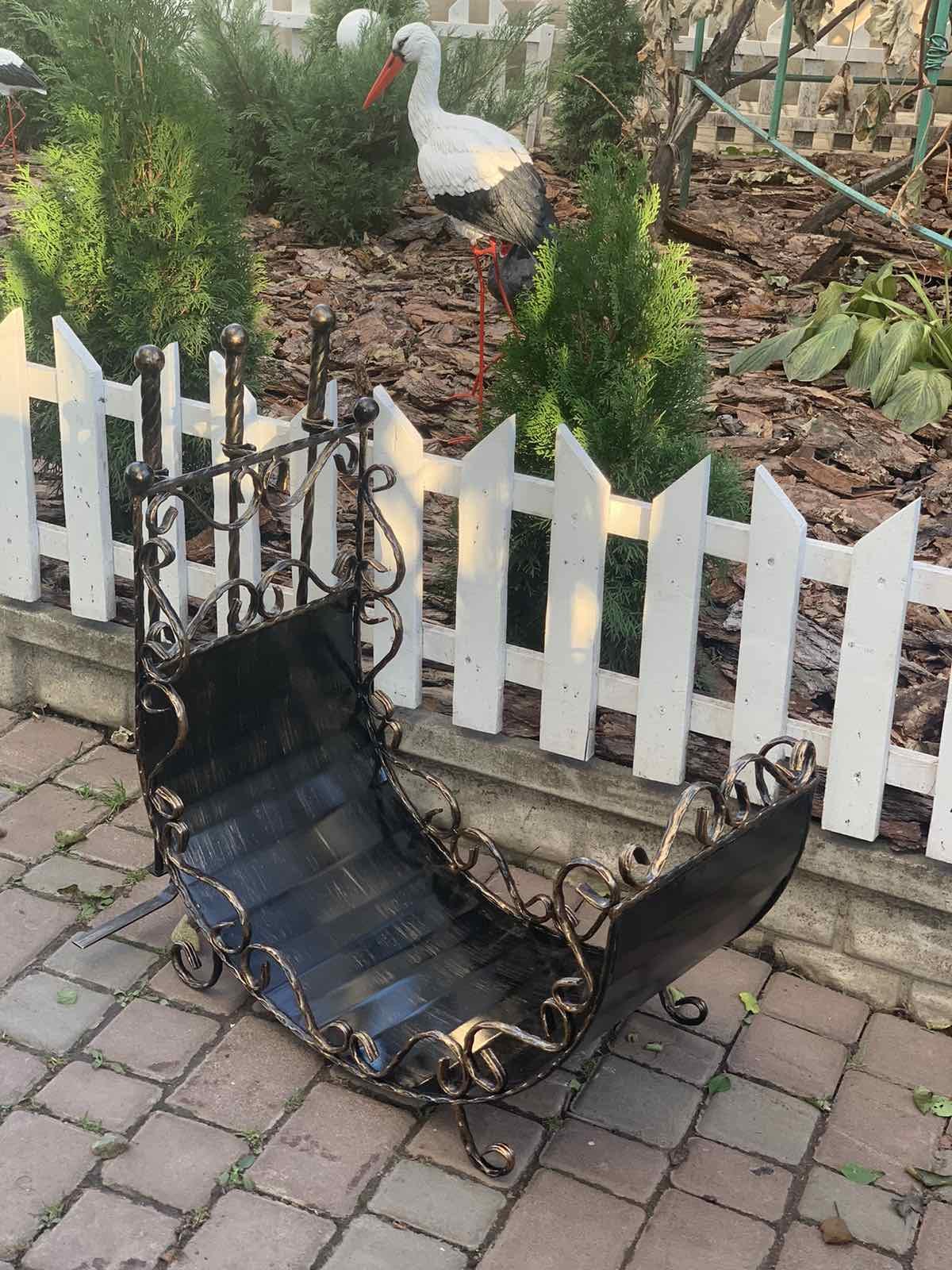 Набор для камина кованый с дровницей 70х38 см (Vi_00112) - фото 2